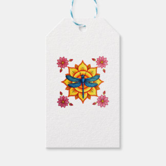 Psychedelic Sacred Geometry Mandala Insect Nature  Gift Tags