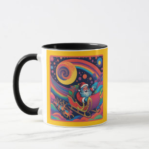 Psychedelic Santa  Mug