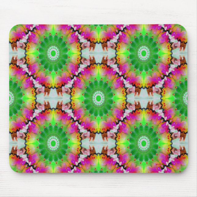 Psychedelic saw blades... mouse mat (Front)