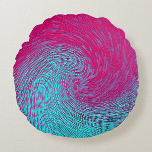 Psychedelic Sea...... Round Cushion