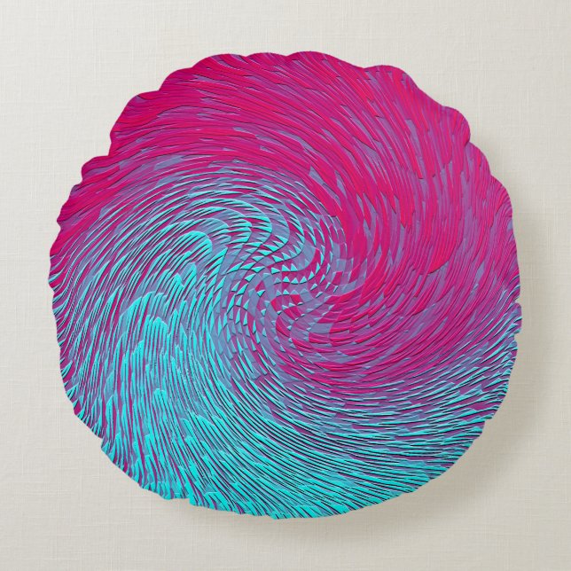 Psychedelic Sea...... Round Cushion (Front)