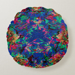 Psychedelic seaweed...... round cushion