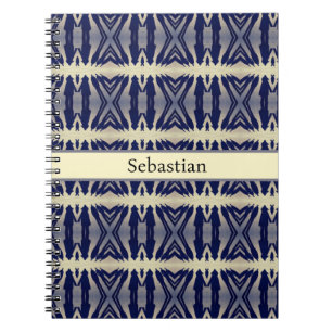 Psychedelic Shadow People in Navy, custom Notebook