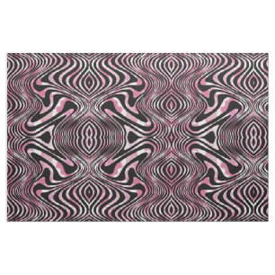 Psychedelic Shimmer Swirls Pattern Fabric