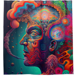 Psychedelic Shower Curtain