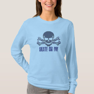 psychedelic skull and crossbones T-Shirt