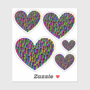 Psychedelic Skull Hearts