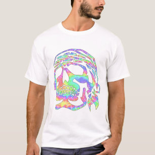 Psychedelic skull Psycho Skull T-Shirt