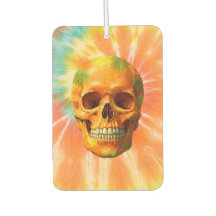 Psychedelic Skull Tie-Dye Air Freshener