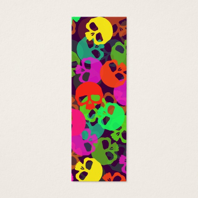 Psychedelic Skulls Bookmark (Front)