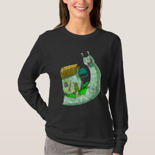 Psychedelic Snail Inspired Trippy Slug Related Sur T-Shirt