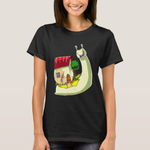 Psychedelic Snail Inspired Trippy Slug Related Sur T-Shirt