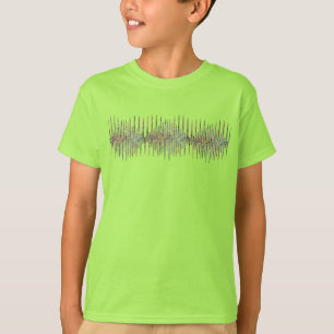 Psychedelic Sound Waves – Abstract Colour Spectrum T-Shirt