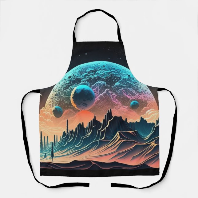   Psychedelic Space Apron (Front)