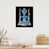 Psychedelic Sphynx Cat Shiva Poster (Kitchen)