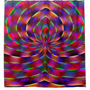 Psychedelic Spider....... Shower Curtain
