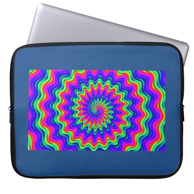 Psychedelic Spiral Laptop Sleeve (Front)