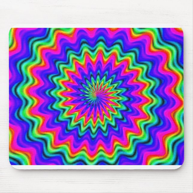 Psychedelic Spiral Mouse Pad (Front)