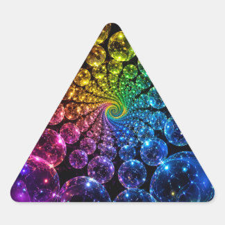 Psychedelic spiral sticker