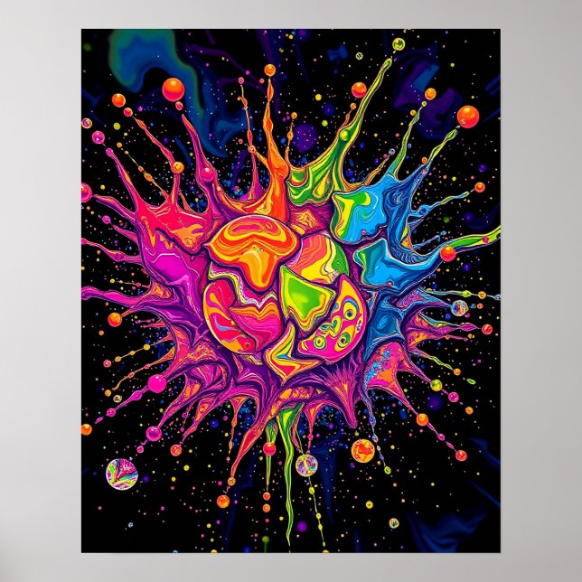 Psychedelic Splash Poster (Front)