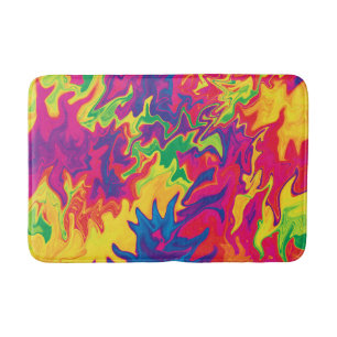 Psychedelic Splashing...... Bath Mat