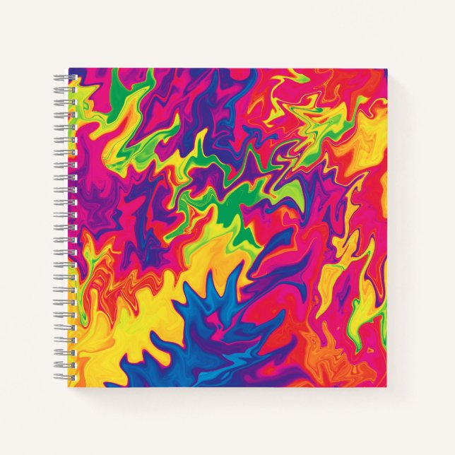 Psychedelic Splashing...... Notebook (Front)