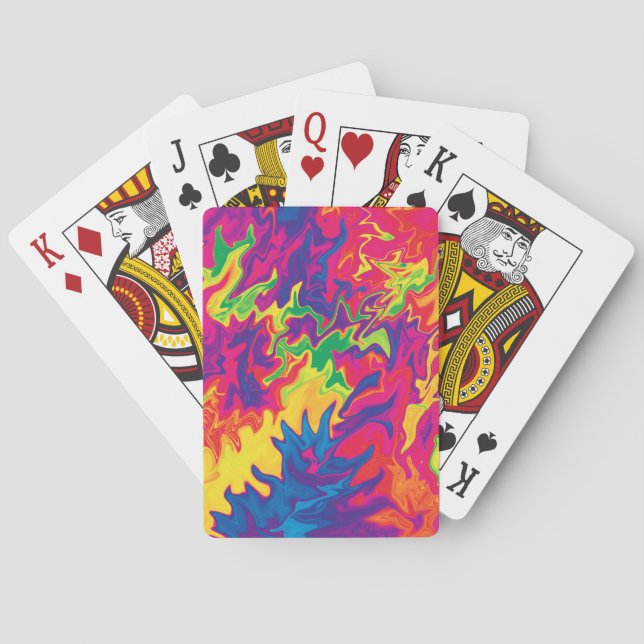 Psychedelic Splashing....... Playing Cards (Back)