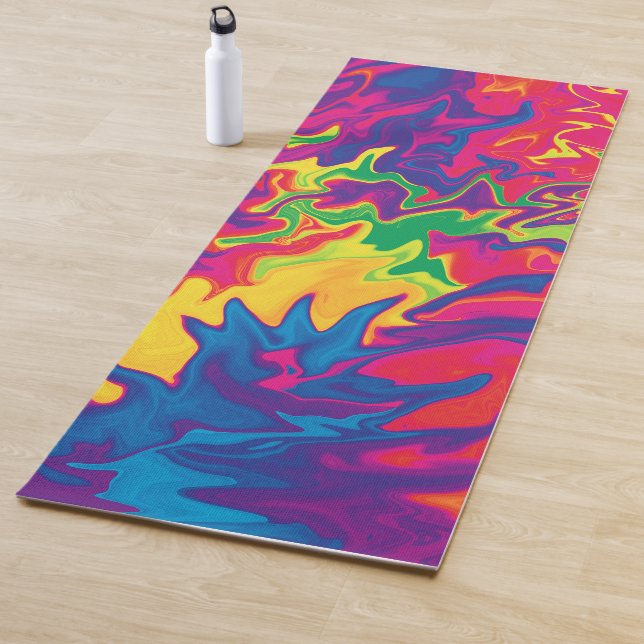 Psychedelic Splashing...... Yoga Mat (In Situ)