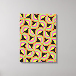 Psychedelic Squares Canvas Print