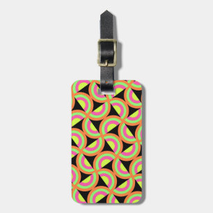 Psychedelic Squares Luggage Tag