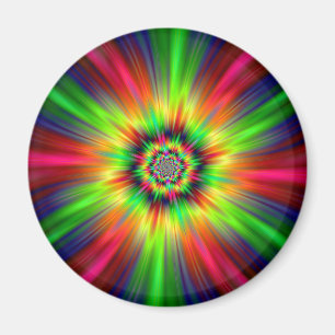 Psychedelic Star Burst Magnet
