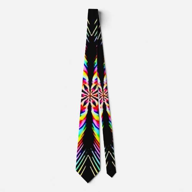 Psychedelic Star Theory Satin Power Tie (Front)