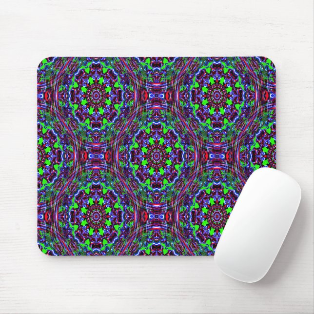 Psychedelic Stars..... Mouse Mat (With Mouse)