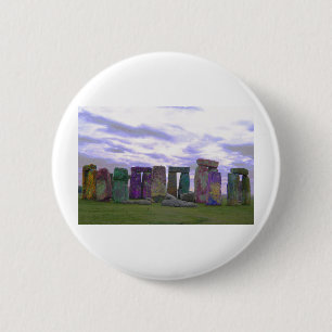 Psychedelic Stones 6 Cm Round Badge