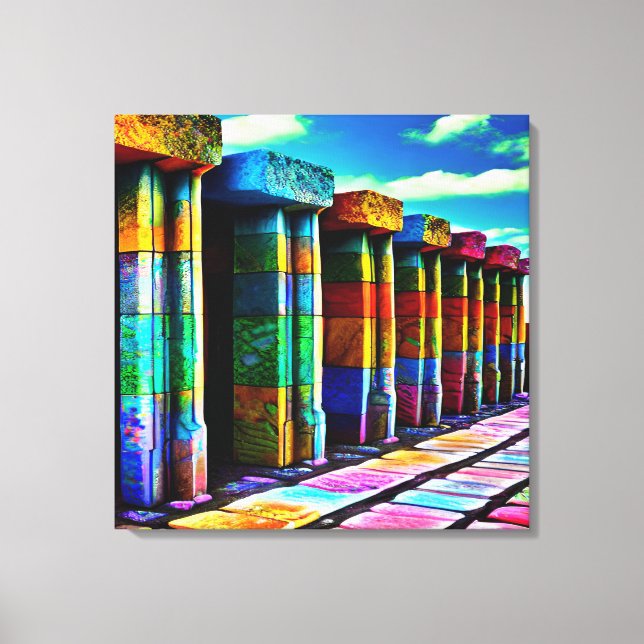 Psychedelic Stones Canvas Print (Front)