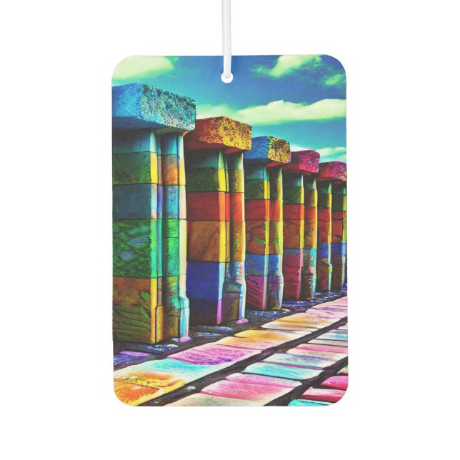 Psychedelic Stones Car Air Freshener (Front)