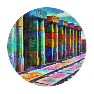 Psychedelic Stones Cutting Board