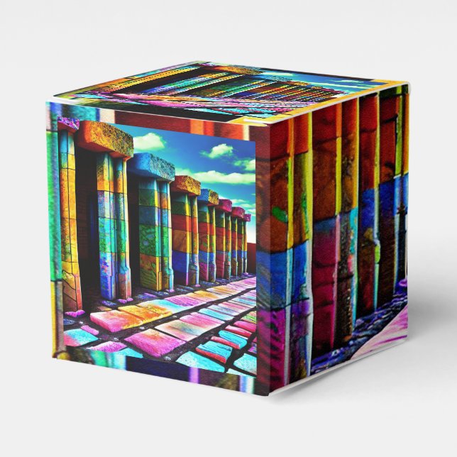 Psychedelic Stones Favour Box (Front Side)