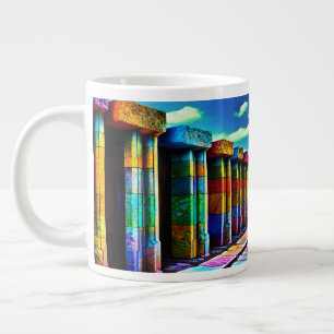 Psychedelic Stones Large Coffee Mug