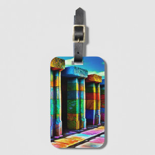 Psychedelic Stones Luggage Tag