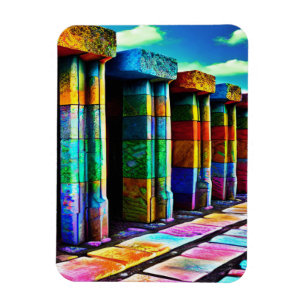 Psychedelic Stones Magnet