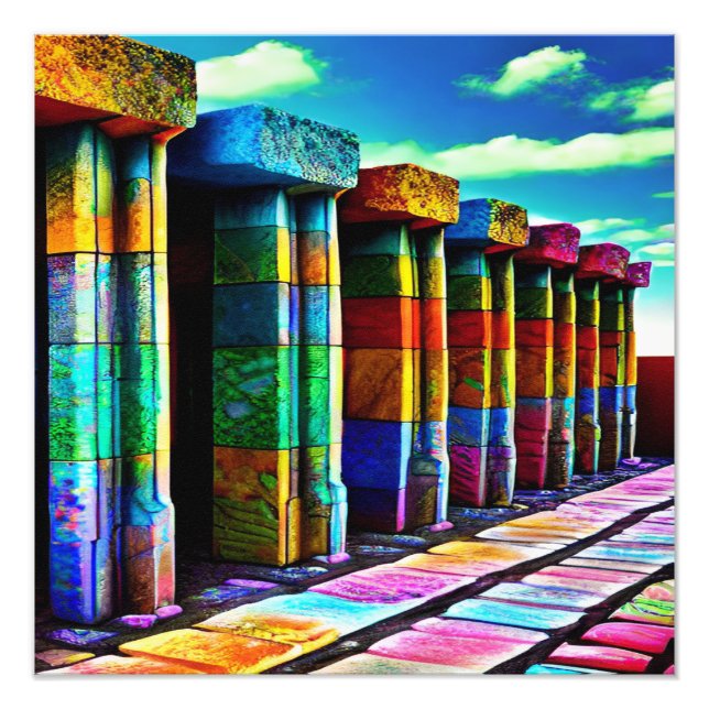 Psychedelic Stones Photo Print (Front)