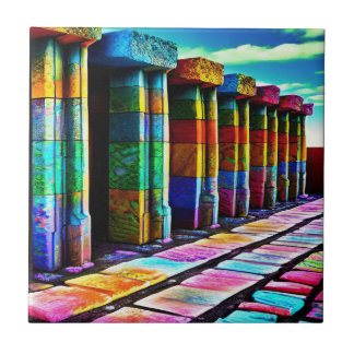 Psychedelic Stones Tile