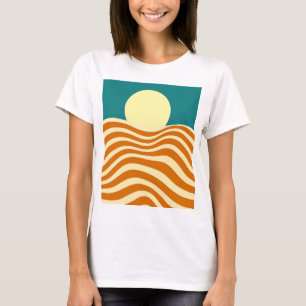 Psychedelic Sun and Rippling Waves2 T-Shirt