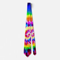 Psychedelic Super Nova Tie Dye Silk Tie
