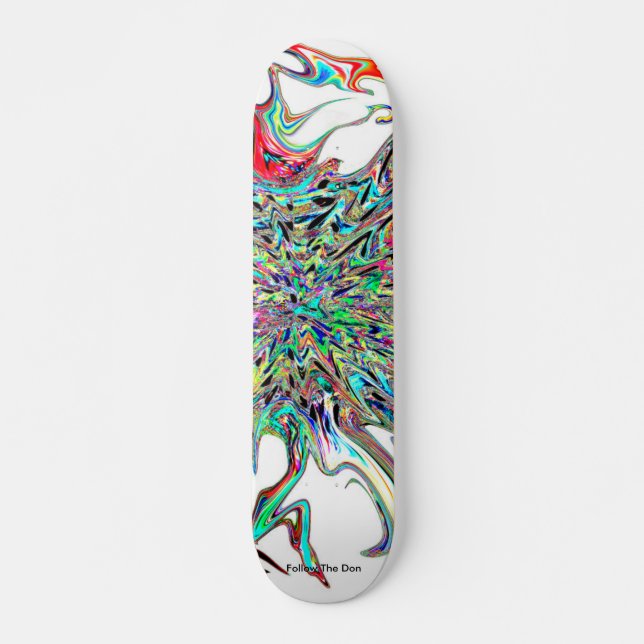 Psychedelic Supernova from Outer Space Skateboard (Front)