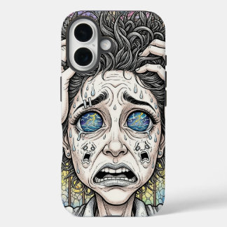 Psychedelic Surreal Face iPhone Case – Emotional
