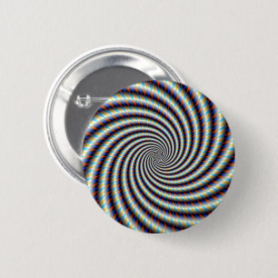 Psychedelic Swirl 6 Cm Round Badge