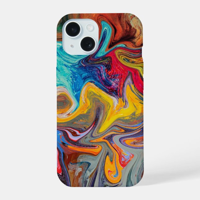 Psychedelic Swirl Abstract Phone Case (Back)