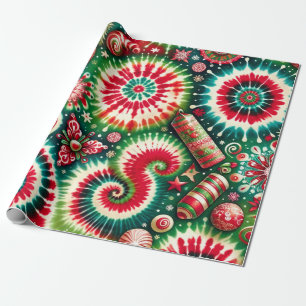 Psychedelic Swirl Christmas Wrapping Paper